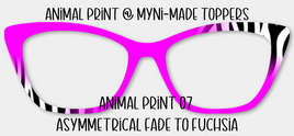 CK Animal Print 07 Asymmetrical Fade to Fuchsia