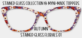 Autumn Stained Glass Florals 01