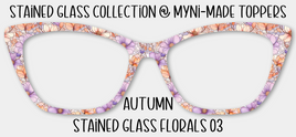 Autumn Stained Glass Florals 03