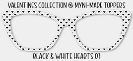 Black & White Hearts 01