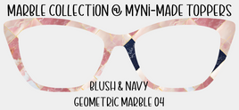 Blush & Navy Geometric Marble 04