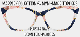 Blush & Navy Geometric Marble 05