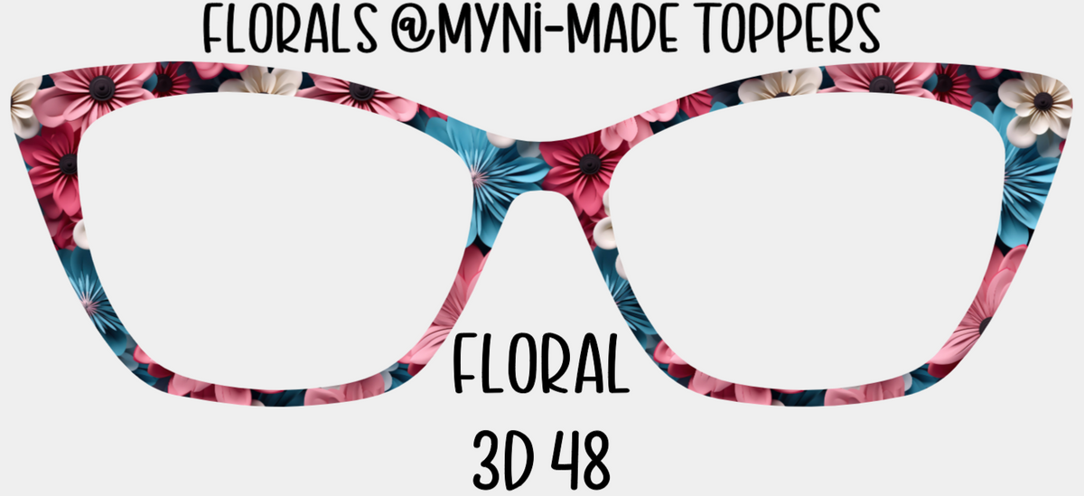 Floral 3D 48| Myni-made Toppers