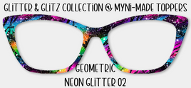 Geometric Neon Glitter 02