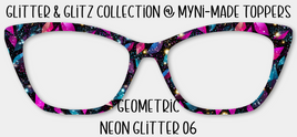 Geometric Neon Glitter 06