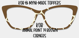 KOB Animal Print 14 Brown Corners