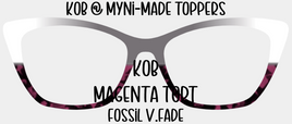 KOB Magenta Tort Fossil Vertical Fade