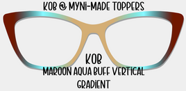 KOB Maroon Aqua Buff Vertical Gradient