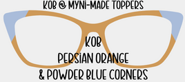 KOB Persian Orange Powder Blue Corners