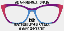 KOB Ruby Lollipop Vertical Fade Olympic Bridge Split