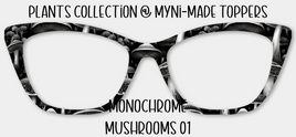 Monochrome Mushrooms 01