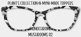 Monochrome Mushrooms 02