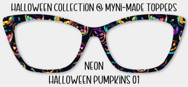 Neon Halloween Pumpkins 01