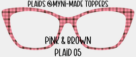 Pink & Brown Plaid 05