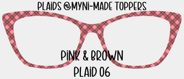 Pink & Brown Plaid 06