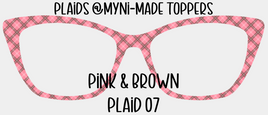 Pink & Brown Plaid 07